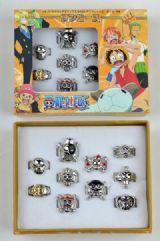 one piece anime ring set