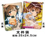 mikoto misaka anime file bag