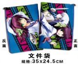 angel beats anime file bag