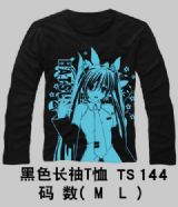 miku.hatsune anime long t-shirt