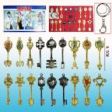 fairy tail anime keychain set