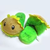 plants vs zombies anime plush slipper