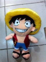 one piece anime luffy plush doll