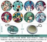 Vocaloid Miku Mirror Key Chain