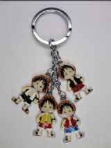 One Piece Luffy 4 Pendant Colourful Key Chain