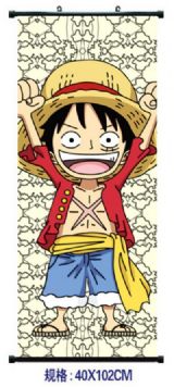 one piece anime wallscroll