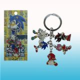 sonic anime keychain