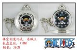One Piece Luffy Skull Pocket Watch