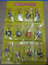 one piece anime keychain set