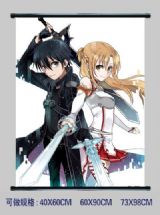 Sword Art Online anime scroll