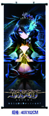 black rock shooter anime wallscroll