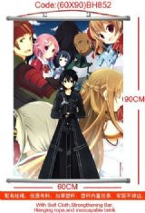 sword art online anime wallscroll