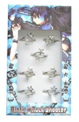 black rock shooter anime ring set