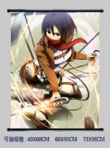 attack on titan anime wallscroll