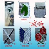 attack on titan anime brooch