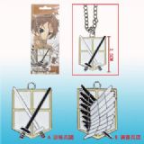 attack on titan anime necklace