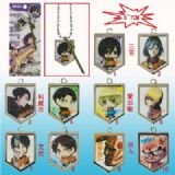 attack on titan anime necklace