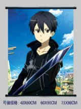 Sword Art Online anime wall scroll