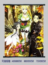 Sword Art Online anime wall scroll