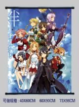 Sword Art Online anime wall scroll