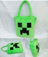 Minecraft anime plush handbag