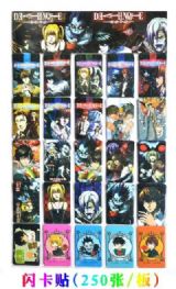 Death Note anime card sticker