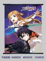 sword art online anime wallscroll