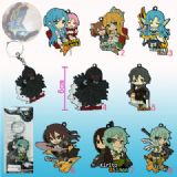 sword art online anime keychain