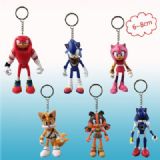 sonic anime figure keychain