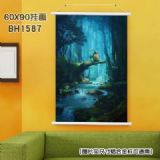 totoro anime wallscroll