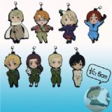 hetalia anime keychain set