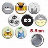 TOTORO a set of 8 Tinplate Badge Brooch