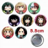 My Hero Academia a set of 8 Tinplate Badge Brooch