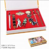 My Hero Academia Boxed Brooch badge necklace knife