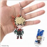 Bakugou Katsuki Double-sided soft glue keychain pe