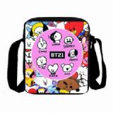 BTS BT21 Full Color High capacity Shoulder bag Sat