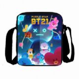 BTS BT21 Full Color High capacity Shoulder bag Sat