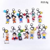 Dragon Ball a set of 13 With bell Doll Keychain pe