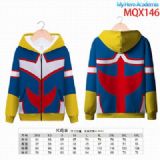 My Hero Academia Full color zipper hooded Patch po