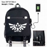 The Legend of Zelda Canvas Data line Backpack Bag