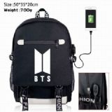 BTS Canvas Data line Backpack Bag