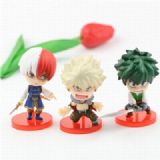 My Hero Academia a set of 3 Boxed Figure Decoratio