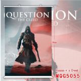 Assassin Creed White Plastic rod Cloth painting Wa