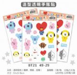 BTS Transparent Hand account posting Sticker