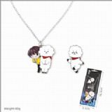 BTS BT21 Necklace Pendant + Brooch 