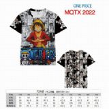 One Piece Full color printed short sleeve t-shirt
