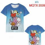 BTS BT21 Full color printed short sleeve t-shirt 