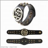 DRAGON BALL Punk Leather bracelet hand strap 21.5C