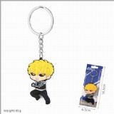 One Punch Man Double-sided soft rubber Keychain pe