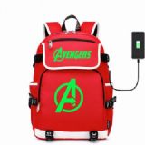 The avengers allianc Canvas backpack Data cable ca